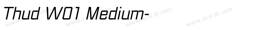 Thud W01 Medium字体转换